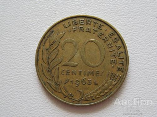 Франция 20 сантимов 1963 года #9675