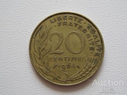 Франция 20 сантимов 1964 года #9681