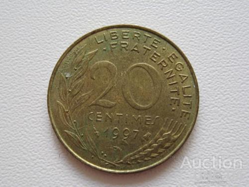 Франция 20 сантимов 1997 года #9815