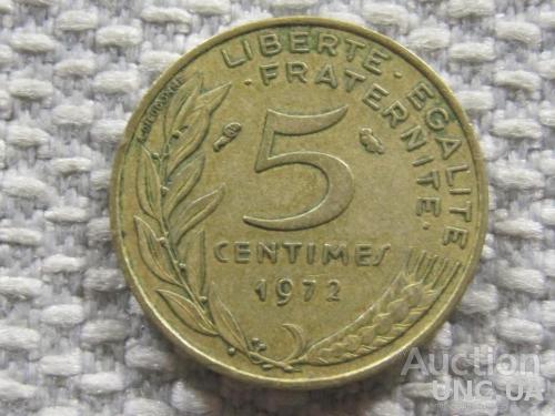 Франция 5 сантимов 1972 года #3690