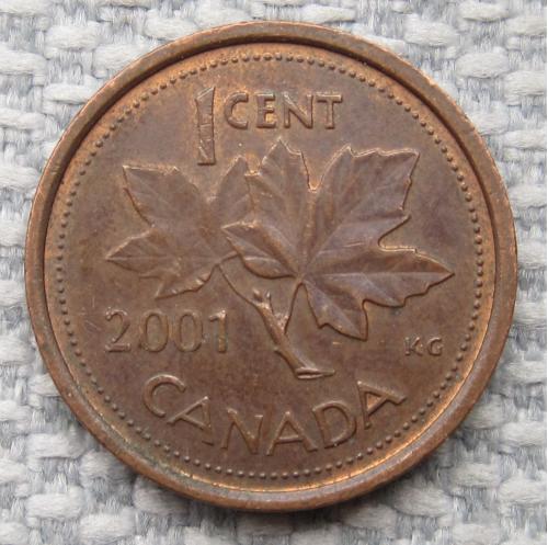 Канада 1 цент 2001 года #13683