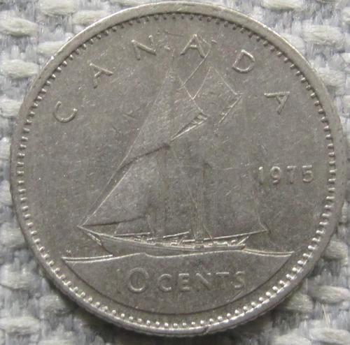 Канада 10 центов 1975 года #12737