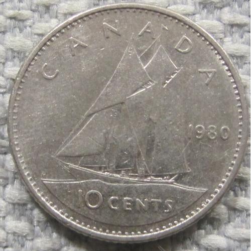 Канада 10 центов 1980 года #12741