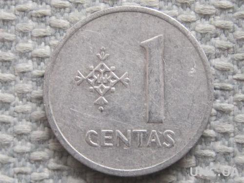 Литва 1 цент 1991 года #5213