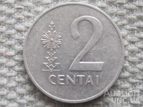 Литва 2 цента 1991 года #5214