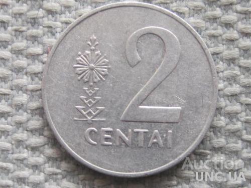 Литва 2 цента 1991 года #5218