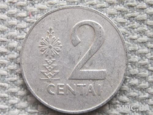 Литва 2 цента 1991 года #5219