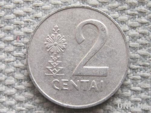 Литва 2 цента 1991 года #5223