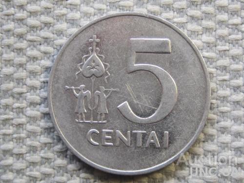 Литва 5 центов 1991 года #6850