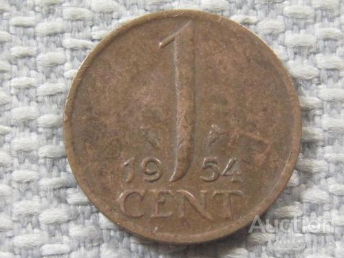 Нидерланды 1 цент 1954 года #3910