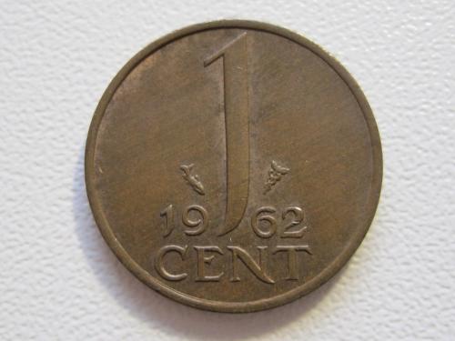 Нидерланды 1 цент 1962 года #35093