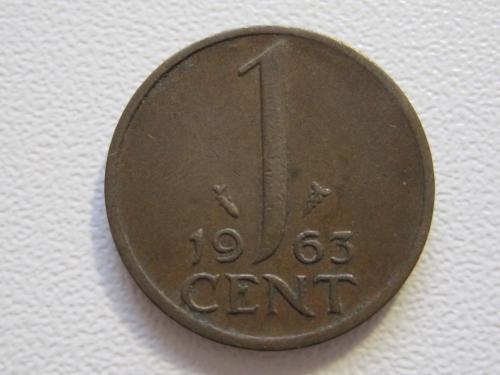 Нидерланды 1 цент 1963 года #35094