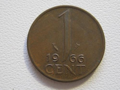 Нидерланды 1 цент 1966 года #35096