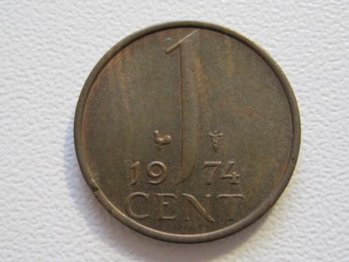 Нидерланды 1 цент 1974 года #35099