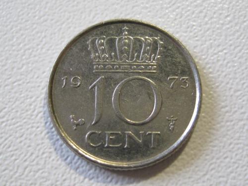 Нидерланды 10 центов 1973 года #35143