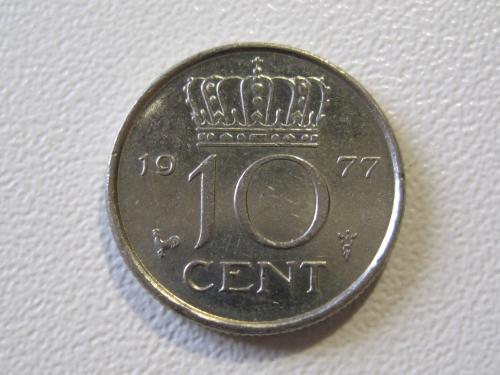 Нидерланды 10 центов 1977 года #35146