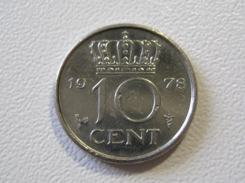 Нидерланды 10 центов 1978 года #35147
