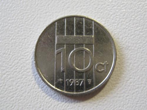 Нидерланды 10 центов 1987 года #35152