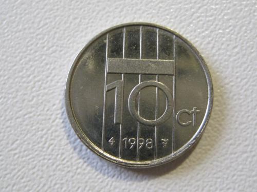 Нидерланды 10 центов 1998 года #35154