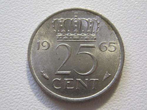 Нидерланды 25 центов 1965 года #35163