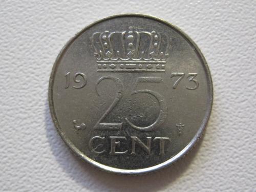 Нидерланды 25 центов 1973 года #35170