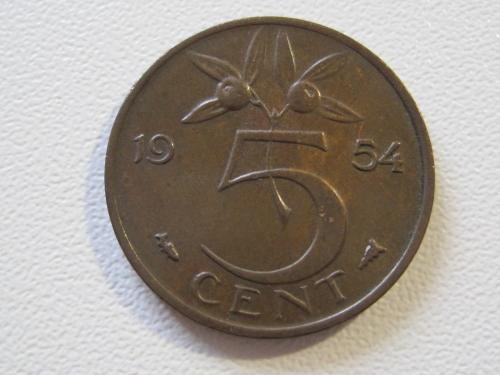 Нидерланды 5 центов 1954 года #35103