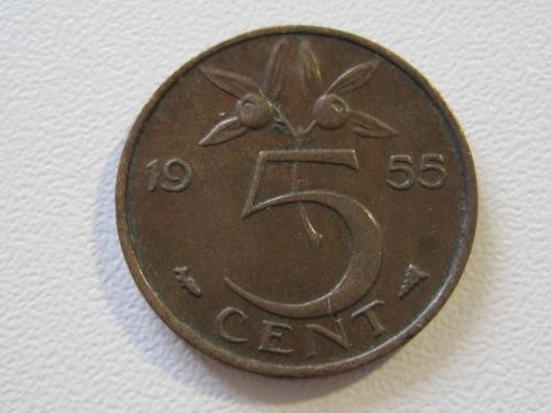 Нидерланды 5 центов 1955 года #35104