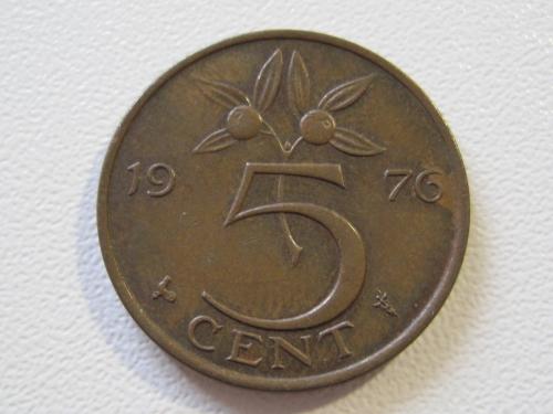 Нидерланды 5 центов 1976 года #35115