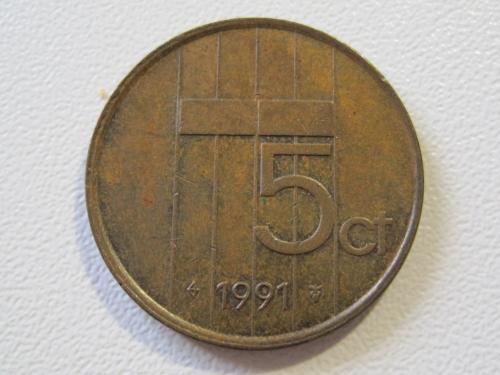 Нидерланды 5 центов 1991 года #35124