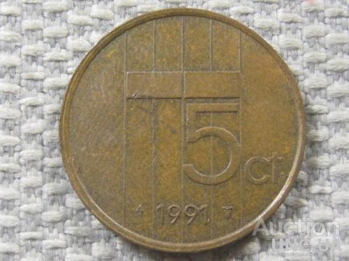 Нидерланды 5 центов 1991 года #3929