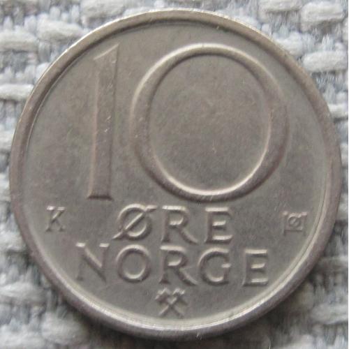 Норвегия 10 эре 1985 года #11210