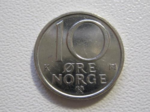 Норвегия 10 эре 1991 года #35197