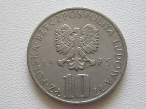 Польша 10 злотых 1975 года. Болеслав Прус #10493