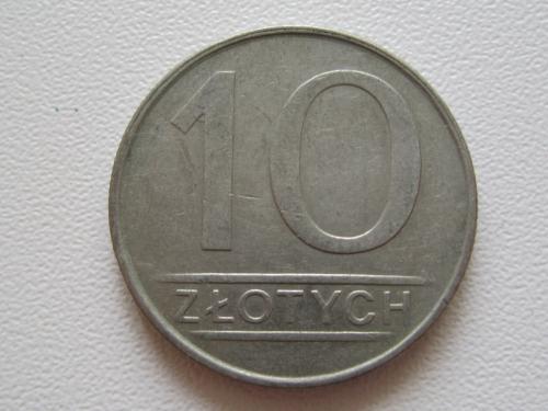 Польша 10 злотых 1986 года #10541
