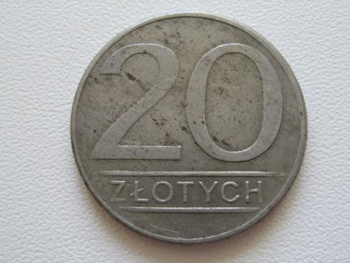 Польша 20 злотых 1986 года #10413