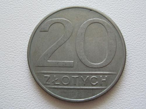 Польша 20 злотых 1986 года #10419