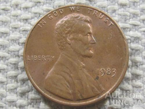 США 1 цент 1983 года #4893