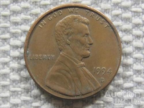 США 1 цент 1994 года D #3467