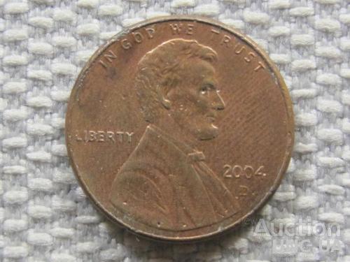 США 1 цент 2004 года D #3477