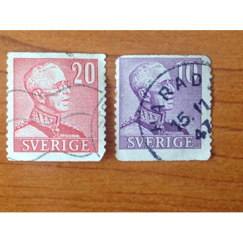 Из серии марок Персоналии. Швеция. 