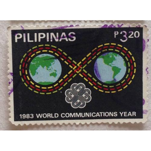 Марка. 1983 World Comunications year. Филиппины. 