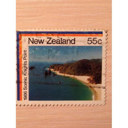 Марка. 1986 Scenic Knights Point. Новая Зеландия. 