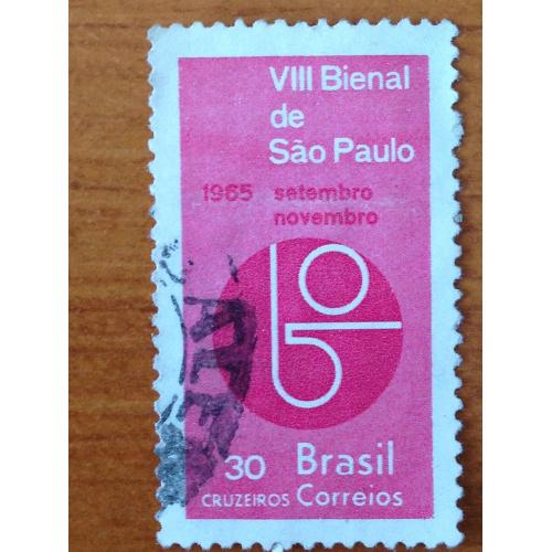 Марка. Бразилия. VIII Bienal de Sao Paulo. 1965.