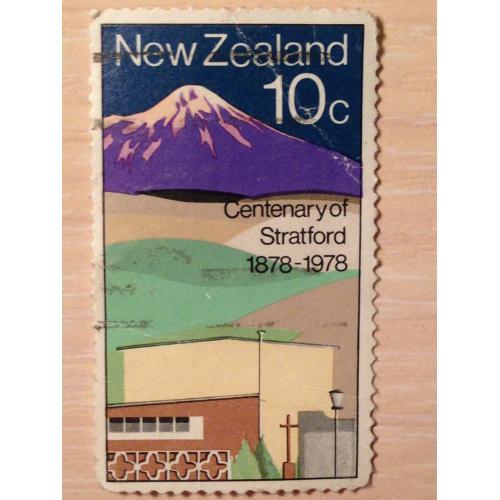Марка. Centenary of Statford 1878-1978. Новая Зеландия. 