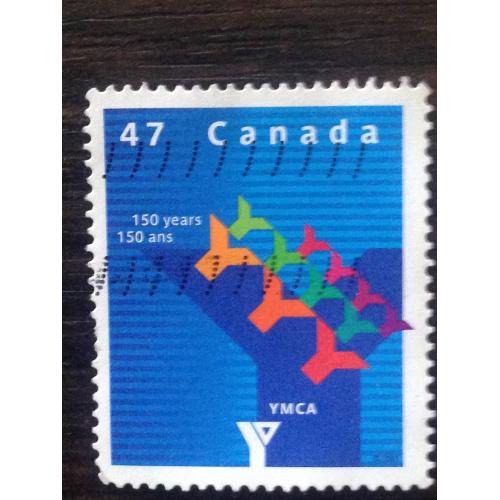 Марка. Канада. 150 years YMCA. ®