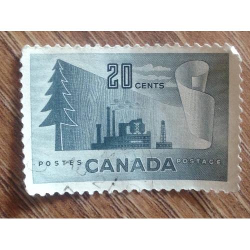 Марка. Канада. 20 cents. '