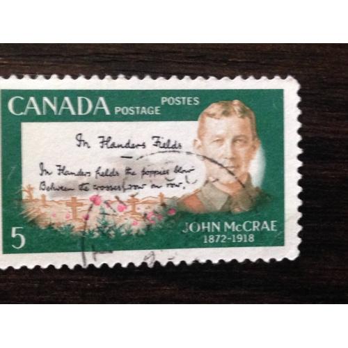 Марка. Канада. John McCrae 1872-1918. '