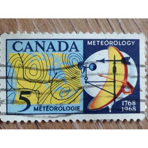 Марка. Канада. Meteorology 1768-1968.