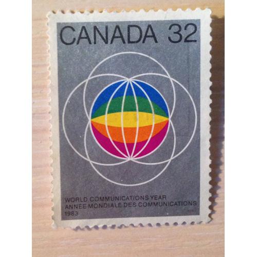 Марка. Канада. World Communications Year 1983.