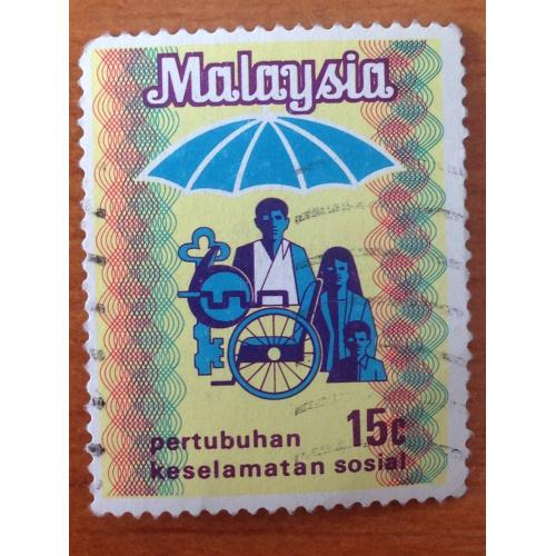 Марка. Малайзия. 15 центов.